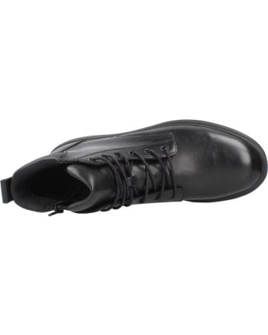 GEOX U OTTAVIO C9999 BLACK LEATHER ANKLE BOOT C9999