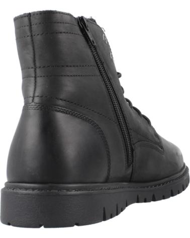 GEOX U GHIACCIAIO C9999 BLACK LEATHER ANKLE BOOT C9999