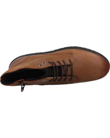 GEOX U GHIACCIAIO C6009 BROWN LEATHER ANKLE BOOTS C6009