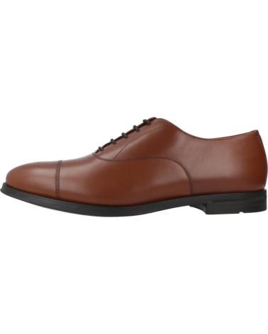 GEOX U DECIO C6002 BROWN LEATHER OXFORD DRESS SHOES C6002