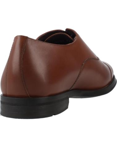 GEOX U DECIO C6002 BROWN LEATHER OXFORD DRESS SHOES C6002