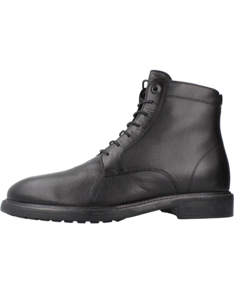 BOTINS GEOX U TIBERIO C9999 EM COURO PRETO PARA HOMEM C9999