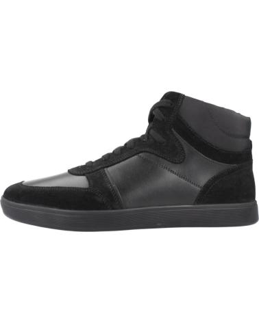 GEOX U AVOLA C9999 BLACK HIGH-TOP SNEAKERS C9999