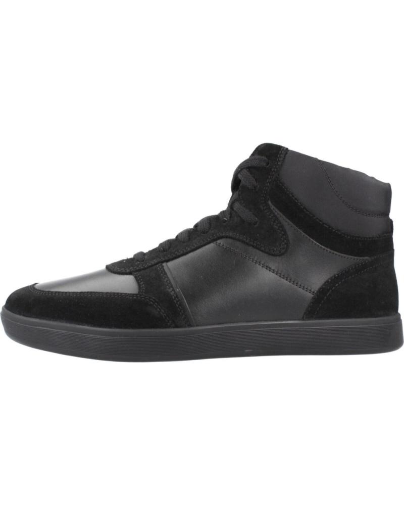 GEOX U AVOLA C9999 BLACK HIGH-TOP SNEAKERS C9999