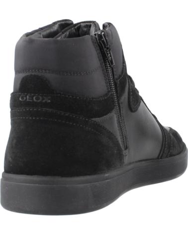 GEOX U AVOLA C9999 BLACK HIGH-TOP SNEAKERS C9999