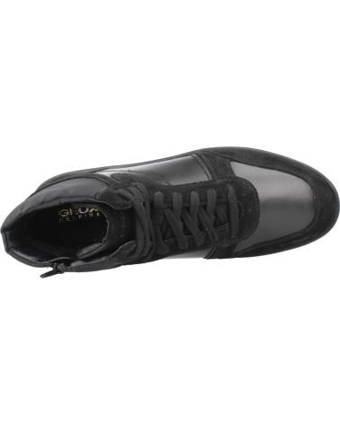 GEOX U AVOLA C9999 BLACK HIGH-TOP SNEAKERS C9999