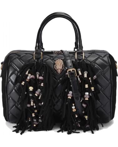 KURT GEIGER LONDON KENSINGTON BOSTON FRINGE HANDTASCHE SCHWARZ BLACK