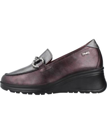 MOCASSINS DE COURO 24 HORAS MODELO 26653 BORGONHA GRAPE PARA MULHER GRAPE