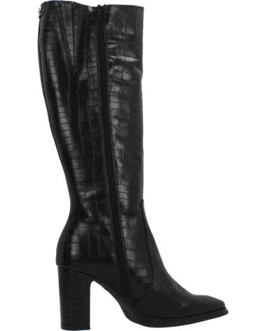 WONDERS M5150 BLACK LEATHER BOOTS FOR WOMEN WITH BLOCK HEEL ISYNGRO