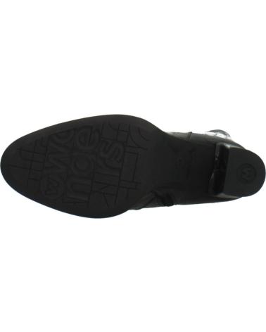 WONDERS M5150 BLACK LEATHER BOOTS FOR WOMEN WITH BLOCK HEEL ISYNGRO