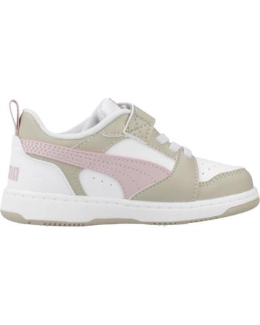 ZAPATILLAS CASUAL PUMA REBOUND V6 LO AC INF BEIGE BLANCO PARA NIÑA WHITE