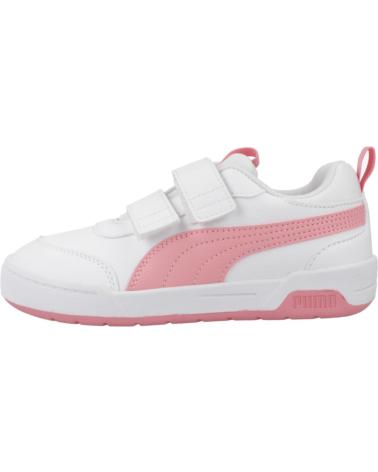 PUMA MULTIFLEX 2 SL V PS - ZAPATILLAS VELCRO BLANCO/ROSA WHITE