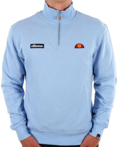 FELPA ELLESSE PELEGRINI 1/4 ZIP AZZURRO CHIARO NAN