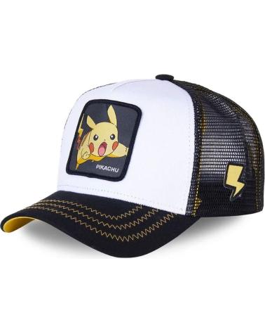 CAPSLAB POKÉMON PIKACHU TRUCKER CAP SCHWARZ UND WEISS NAN