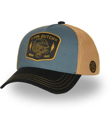 VON DUTCH WILD07 CAT TRUCKER KAPPE SENF UND TÜRKIS NAN