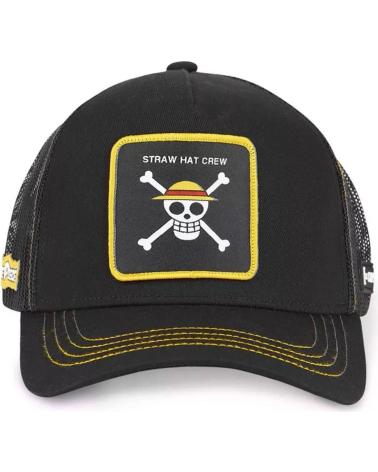 CAPSLAB ONE PIECE STROHHUT SCHWARZ GELB CAP NAN