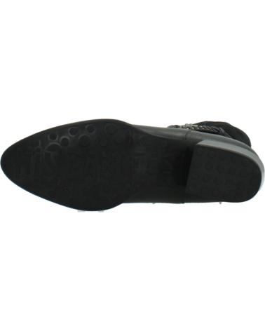 HISPANITAS VERONA PHI254298 NEGRAS DE PIEL Y ANTE CON TACÓN BLOQUE BLACK