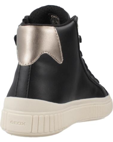 GEOX J LAQUINNY C0531 BLACK HIGH-TOP SNEAKERS C0531