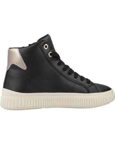 GEOX J LAQUINNY C0531 BLACK HIGH-TOP SNEAKERS C0531