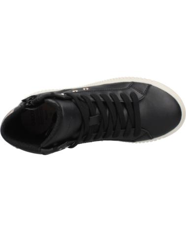 GEOX J LAQUINNY C0531 BLACK HIGH-TOP SNEAKERS C0531