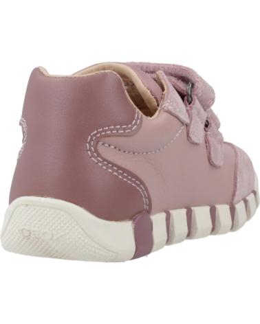 GEOX B IUPIDOO C8056 PINK SNEAKERS WITH HOOK-AND-LOOP FASTENING C8056