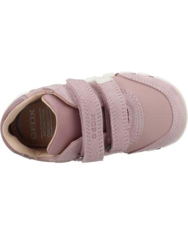 GEOX B IUPIDOO C8056 PINK SNEAKERS WITH HOOK-AND-LOOP FASTENING C8056