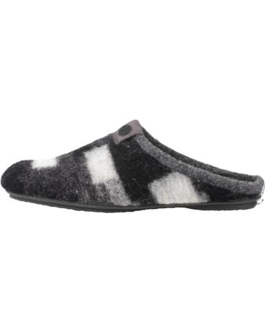 ZAPATILLAS DE CASA VUL-LADI 6612 386 NEGRO GRIS GRIS