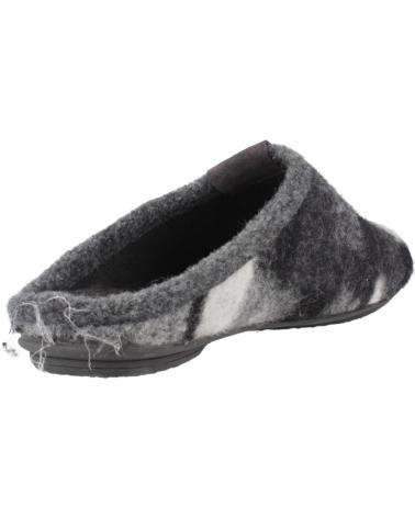 ZAPATILLAS DE CASA VUL-LADI 6612 386 NEGRO GRIS GRIS