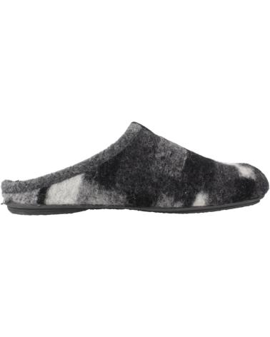 ZAPATILLAS DE CASA VUL-LADI 6612 386 NEGRO GRIS GRIS