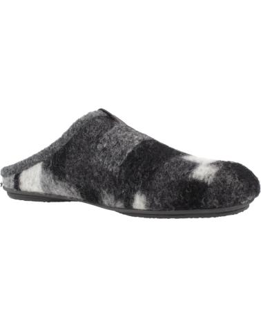 ZAPATILLAS DE CASA VUL-LADI 6612 386 NEGRO GRIS GRIS