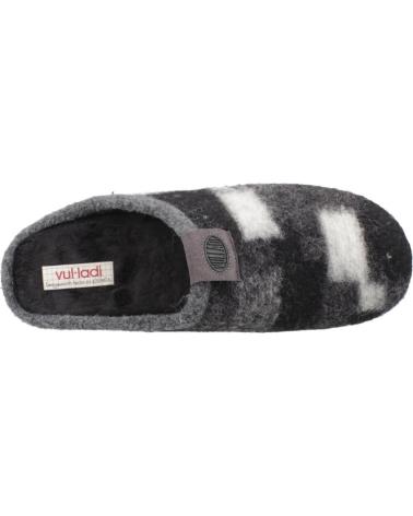 ZAPATILLAS DE CASA VUL-LADI 6612 386 NEGRO GRIS GRIS