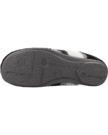 ZAPATILLAS DE CASA VUL-LADI 6612 386 NEGRO GRIS GRIS