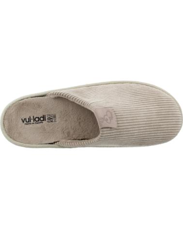 VUL-LADI ZAPATILLAS DE CASA MODELO 7445 367 MARRÓN PIEDRA PIEDRA