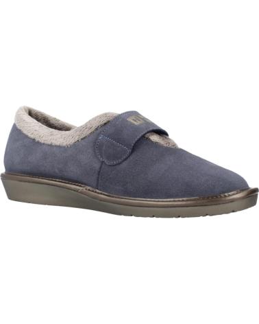 NORDIKAS WOMEN'S HOME SLIPPERS MODEL 6348 JEANS BLUE WITH ADJUSTABLE CLOSURE JEANS