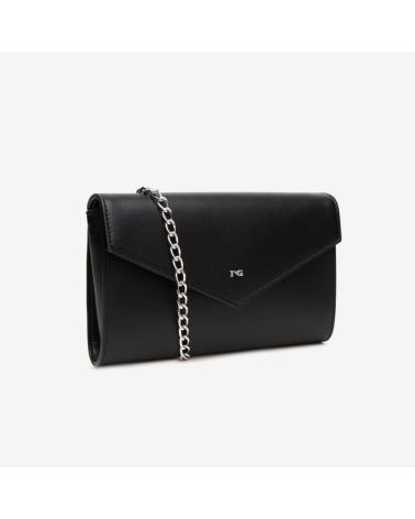 NERO GIARDINI UMHÄNGETASCHE E543901 SCHWARZ MIT METALLKETTE 100