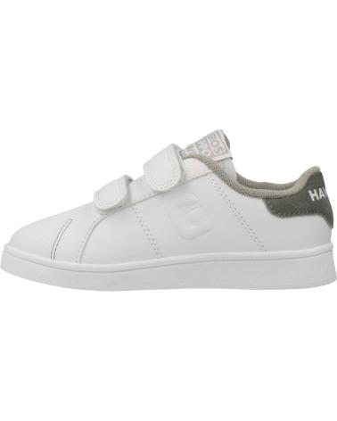 SNEAKERS GIOSEPPO VOLSK BIANCHE CON CHIUSURA A STRAPPO E DETTAGLI GRIGI úNICO