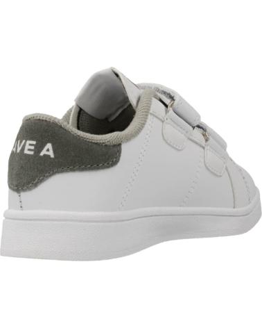 ZAPATILLAS GIOSEPPO VOLSK BLANCAS CON CIERRE ADHERENTE Y DETALLES GRISES úNICO