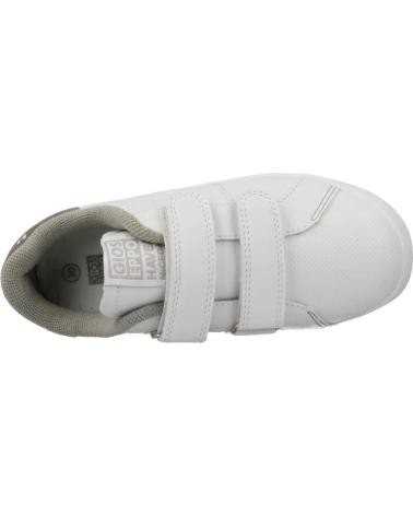 ZAPATILLAS GIOSEPPO VOLSK BLANCAS CON CIERRE ADHERENTE Y DETALLES GRISES úNICO