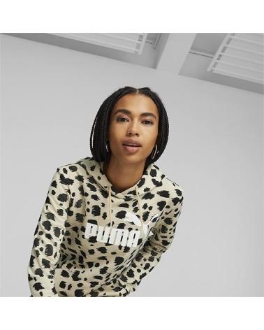 PUMA SUDADERA WOMENS ESSENTIALS ANIMAL PRINT VARIOS COLORES
