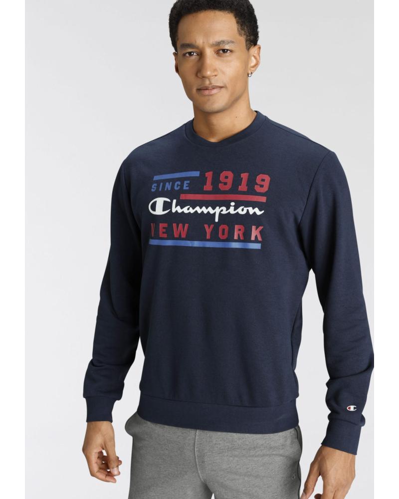 FELPA CHAMPION EST. 1919 NEW YORK BLU SCURO AZUL