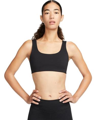 REGGISENO SPORTIVO NIKE ALATE ALL U CON SUPPORTO LEGGERO E FODERA, NERO NEGRO
