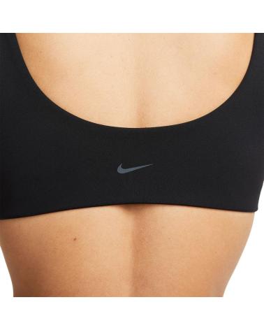 NIKE ALATE ALL U SPORT-BH MIT LEICHTEM HALT UND FUTTER, SCHWARZ NEGRO