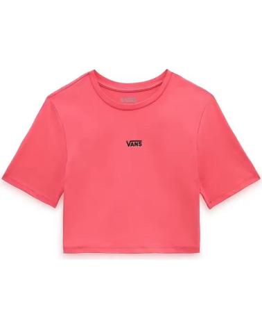 MAGLIETTA CORTA VANS OFF THE WALL FLYING V CROP ROSA ROSA