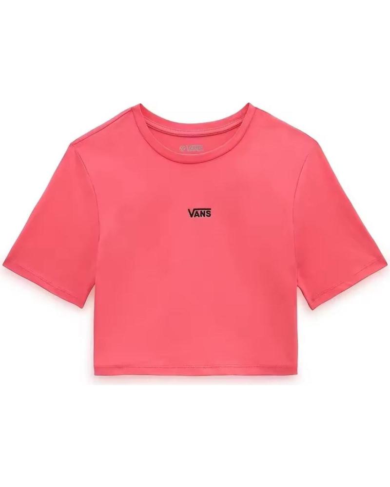 T-SHIRT COURT VANS OFF THE WALL FLYING V CROP ROSE ROSA