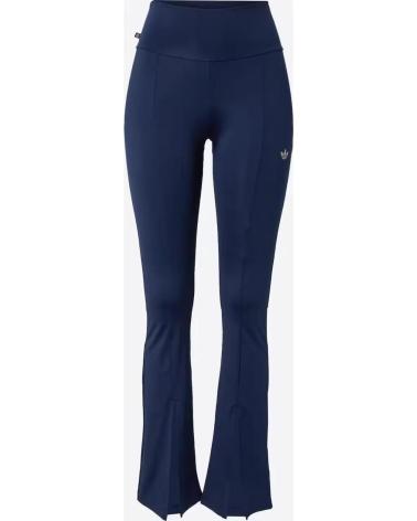 ADIDAS LEGGINGS SPORTIVI SVASATI CON SPACCHI LATERALI BLU SCURO AZUL
