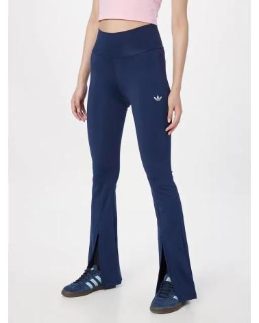 ADIDAS LEGGINGS SPORTIVI SVASATI CON SPACCHI LATERALI BLU SCURO AZUL
