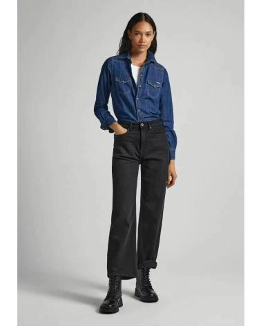 PEPE JEANS CAMICIA DI JEANS RHONDA BLU INDIGO DA DONNA AZUL