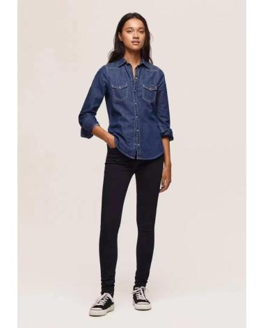 PEPE JEANS CAMICIA DI JEANS RHONDA BLU INDIGO DA DONNA AZUL