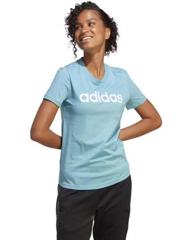 ADIDAS CAMISETA W LIN T CELESTE AZUL