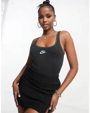NIKE SPORT-BODY MIT PANEEL-DESIGN SCHWARZ NEGRO